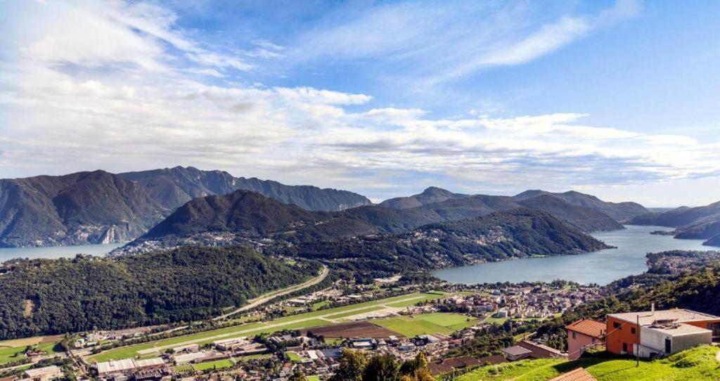 The View Cademario Lake Lugano Apartment With Private Parking & Self Check-In Exterior photo